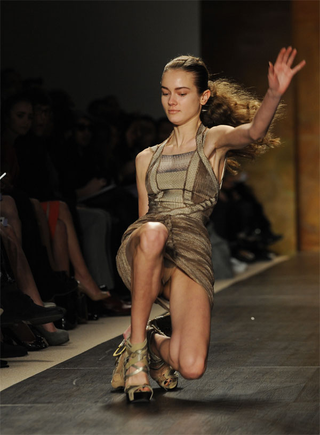Illustration for article titled Fashion Week: Living The Nightmare In 6-Inch Platform Heels